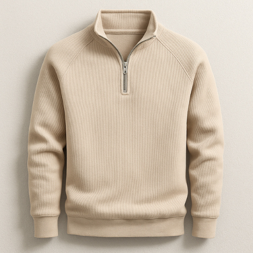 Quarter Zip Sweatshirt Long Sleeve