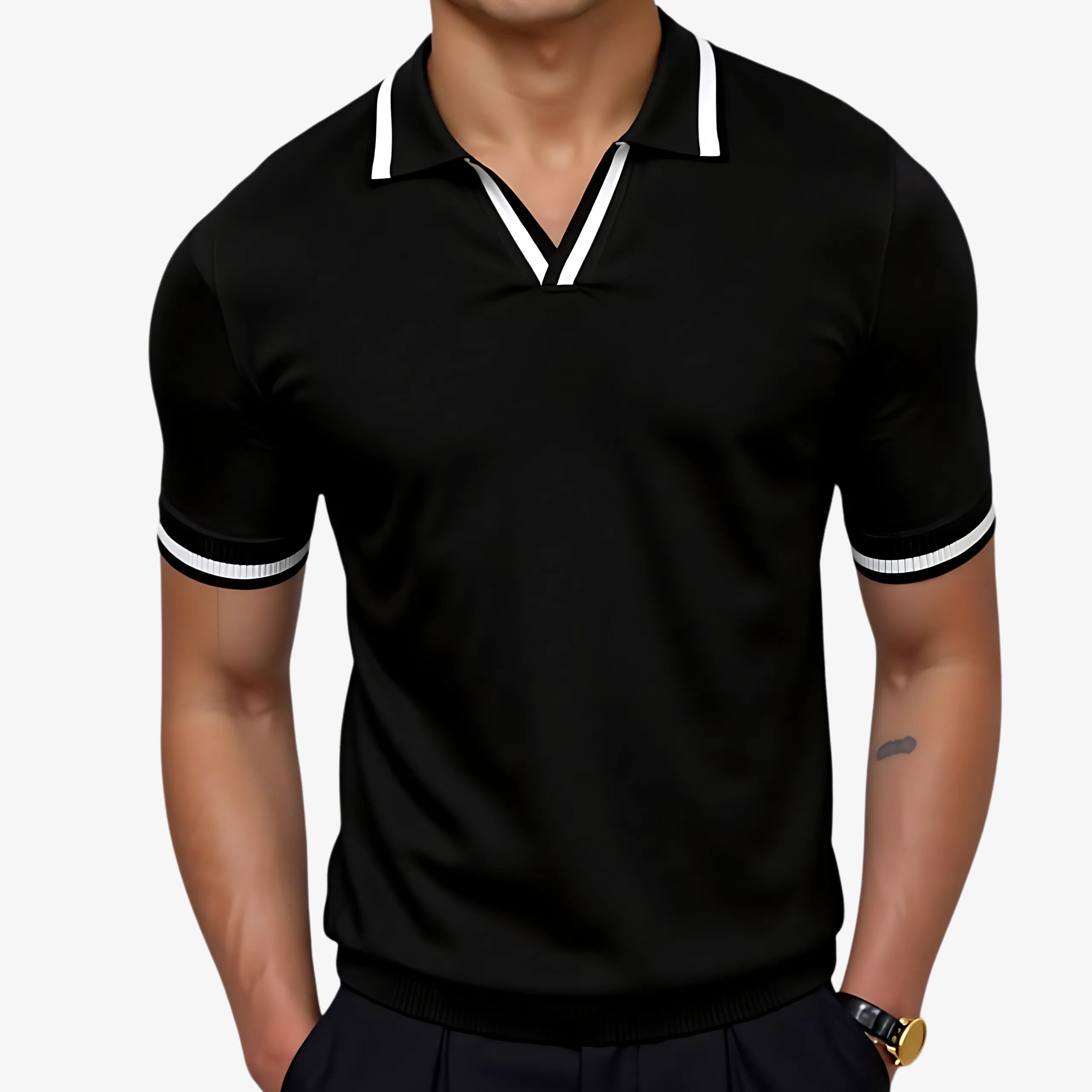 Contrast Slim Fitted Polo