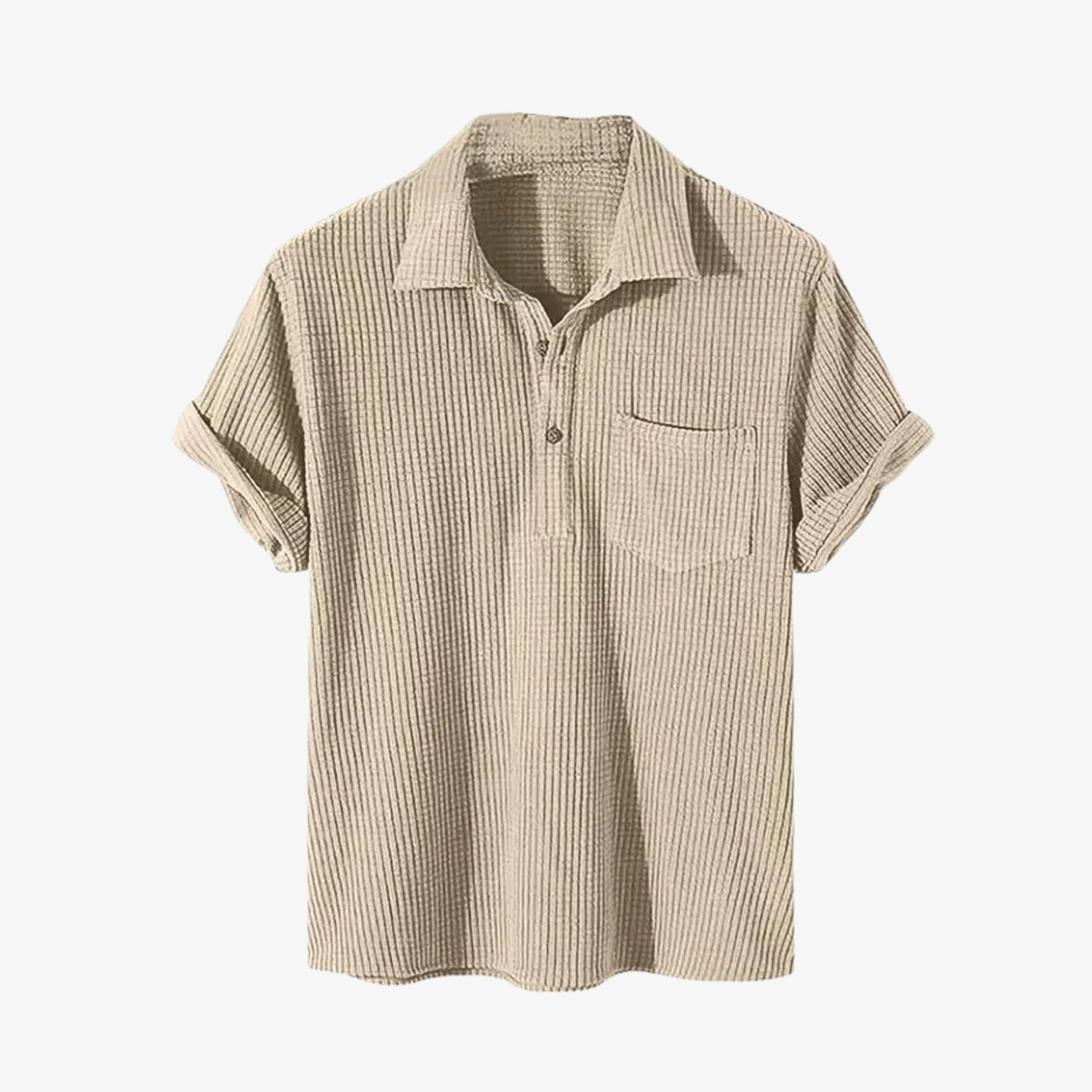 Textured Cotton Polo