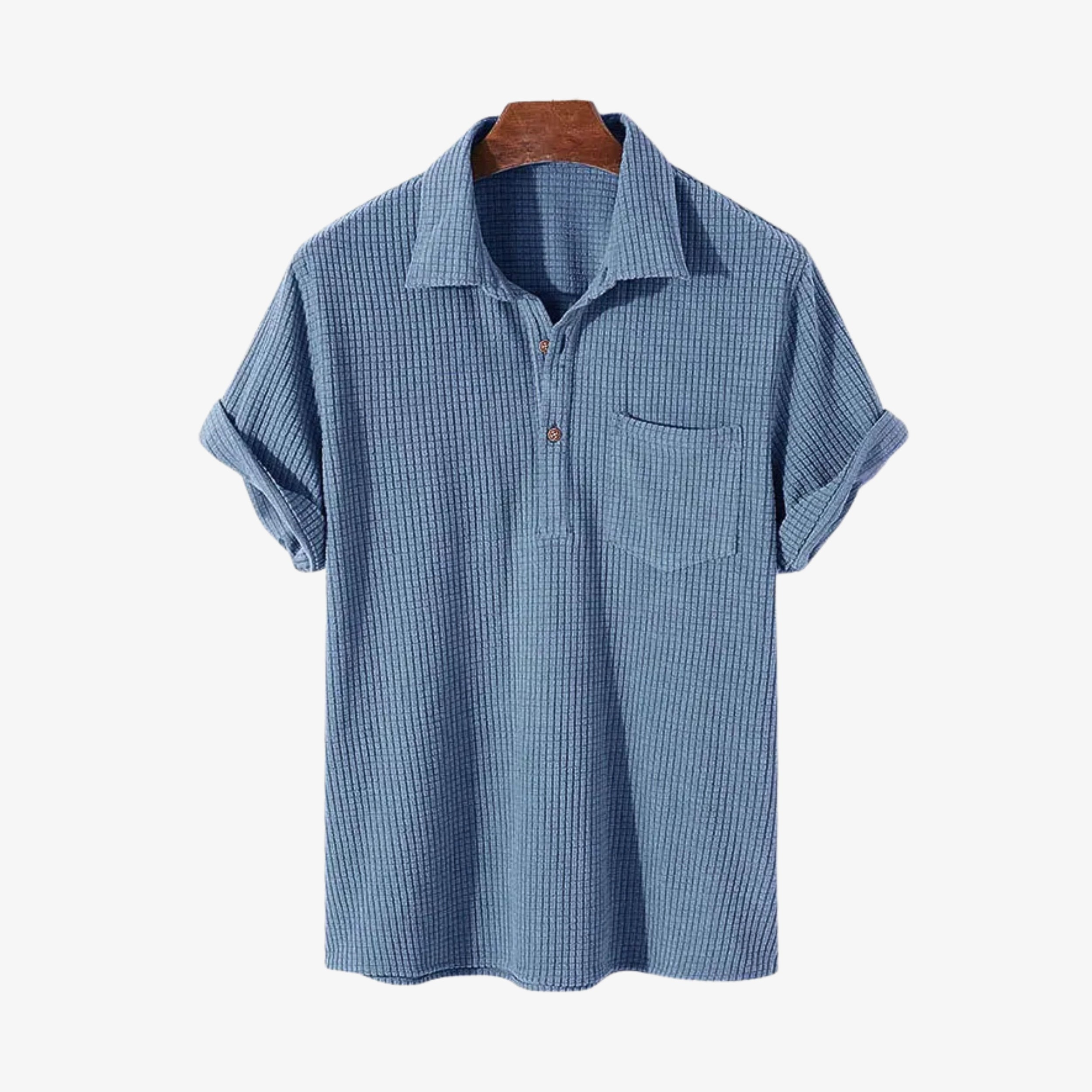 Textured Cotton Polo