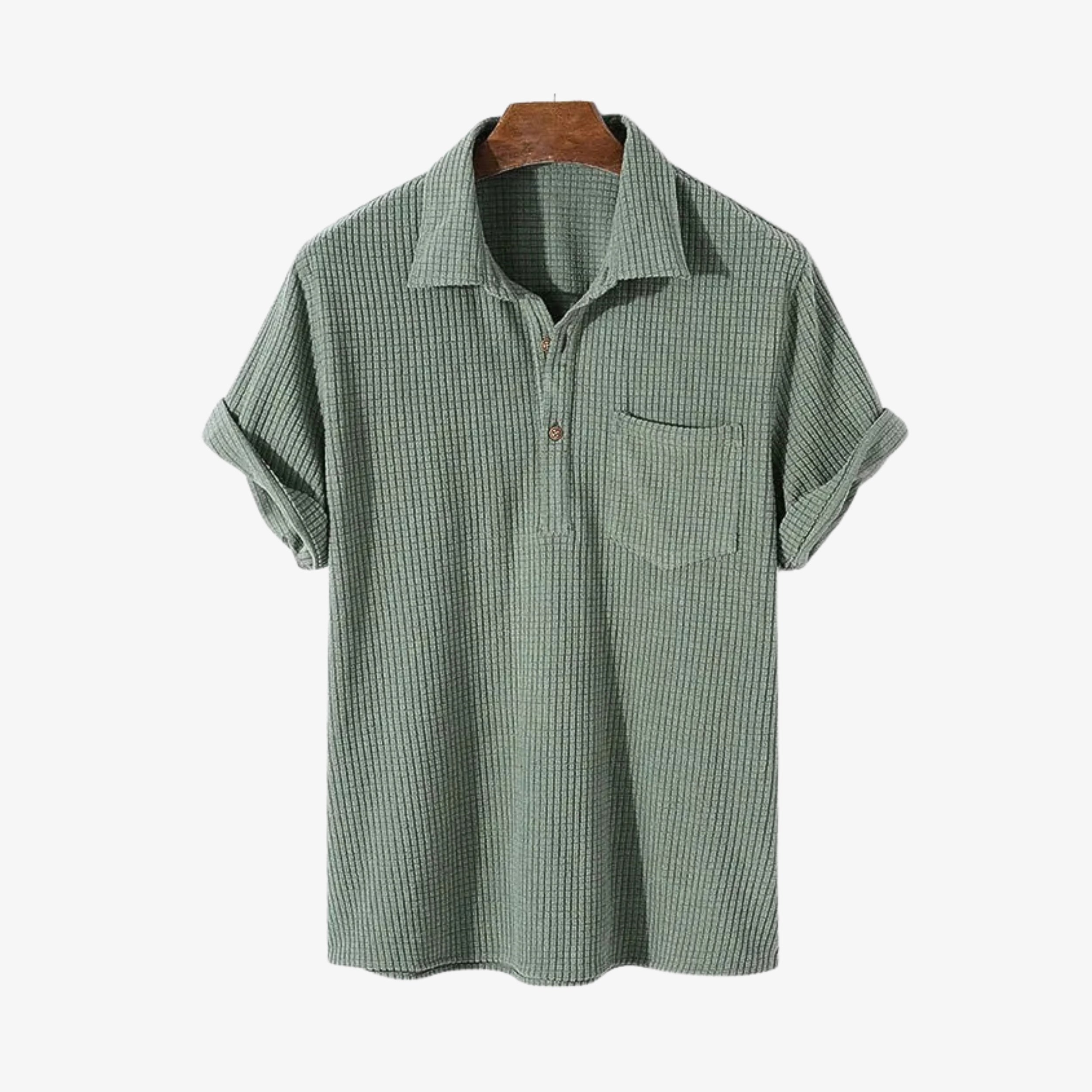 Textured Cotton Polo