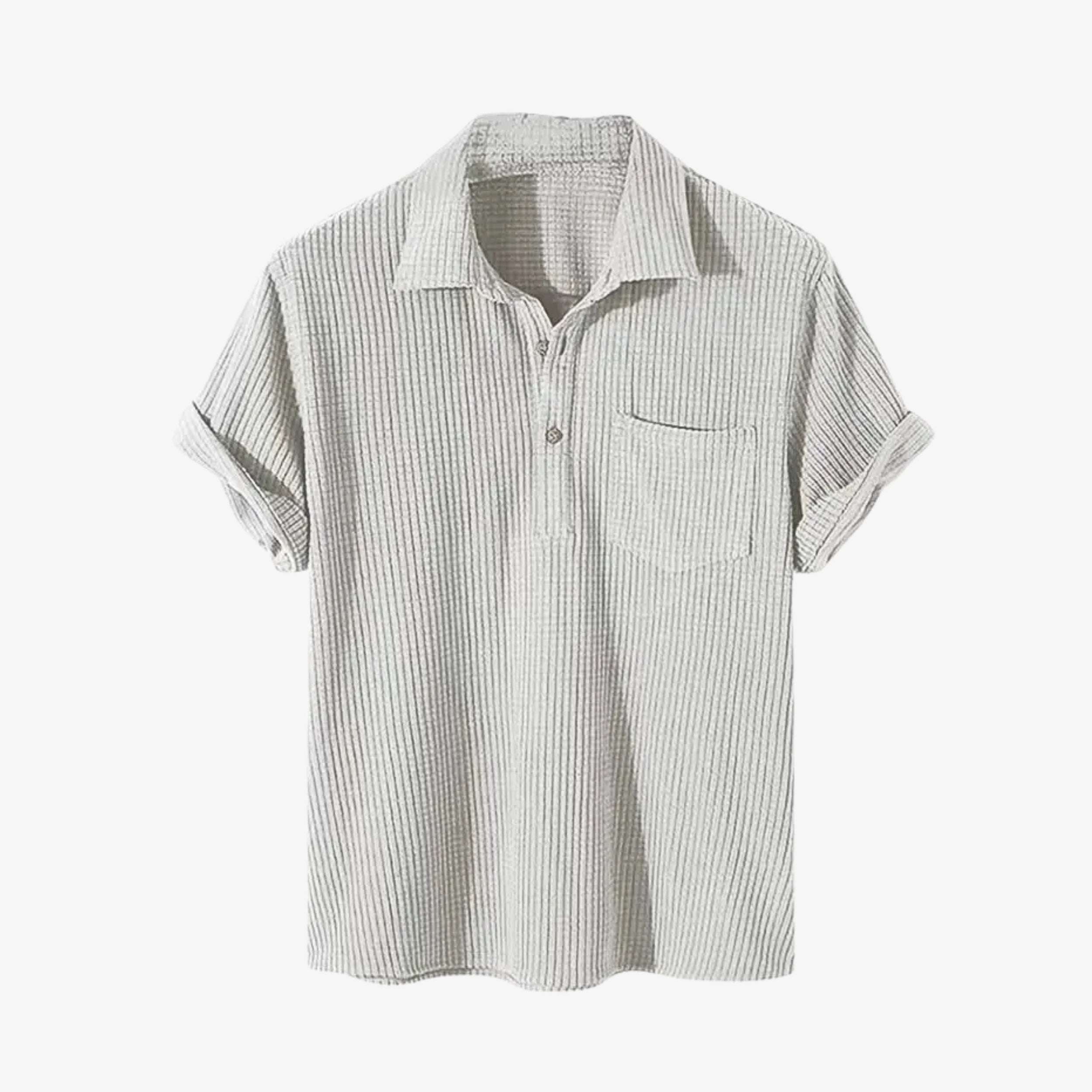 Textured Cotton Polo