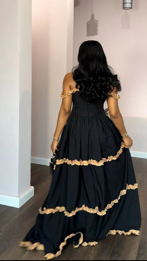 Crepe Sling Maxi Dress